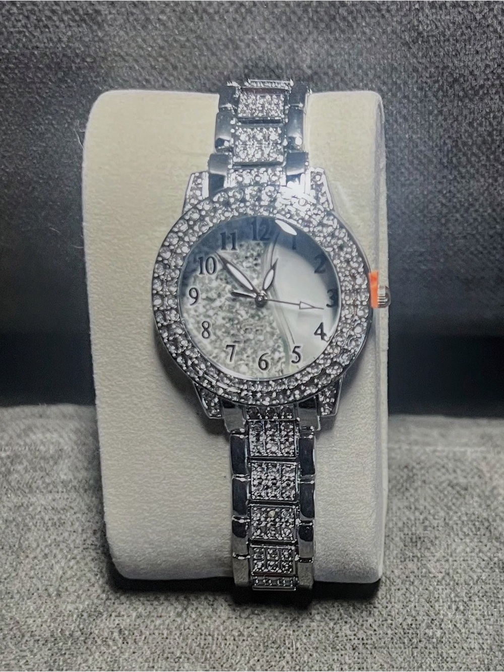 Silver Crystal Accent Women's Bracelet Watch